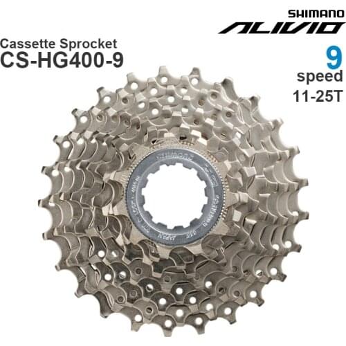 SHIMANO ALIVIO HG400 9v Cassette Sprocket 9-Speed - HYPERGLIDE - Trekking 11-25T 11-28T 11-32T 11-34T 11-36T 12-36T Original
