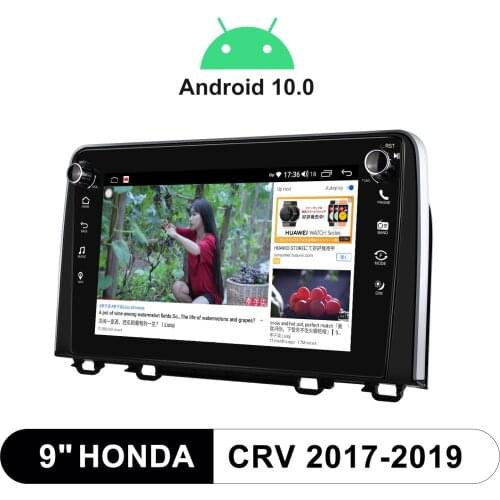 Android 10 Car Radio Bluetooth 9" Multimedia Video Player Auto Stereo GPS WiFi 4G For Honda CRV 2017-2019 With Physical Buttons