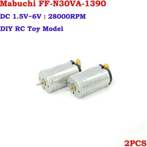 2PCS Mabuchi FF-N30VA-1390 Mini N30 Motor 1.5V-6V 28000RPM High Speed Micro 12mm Electric Motor DIY RC Toy Aircraft Model