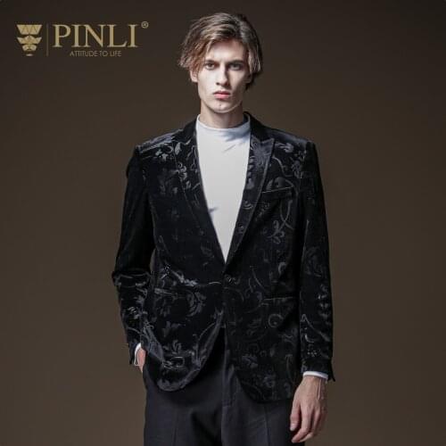 Free shipping new mens male autumn new style unique Spring casual slim fit jacquard fashion black suit jacket blazer B203306133