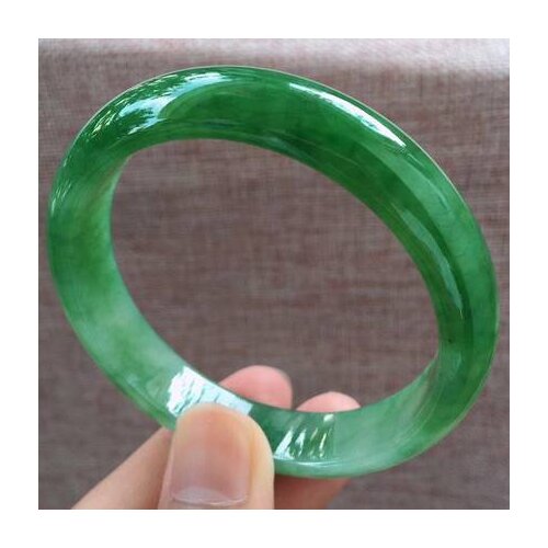 Natural Burmese Emerald Green 54-64mm Bracelet Elegant Princess Jewelry For Mom For Girlfriend