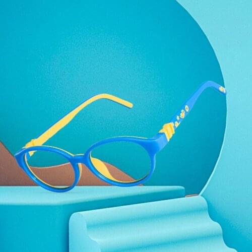 High QualitySilicone Round Kids Glasses Optical Spectacle Children Clear Lens Computer Goggles For Boys&Girls Eyewear Eyeglasses