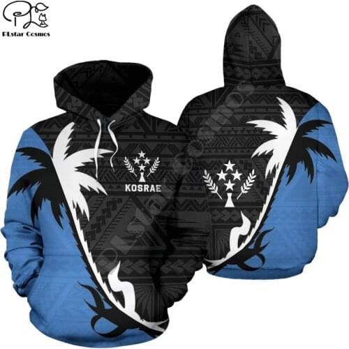 PLstar Cosmos 3DPrint Tattoos Tribal Culture Kosrae Polynesian Tropical Flower Hibiscus Funny Harajuku Streetwear Hoodies-b1