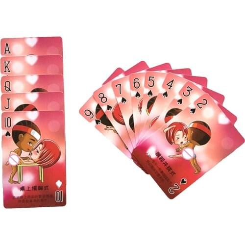 Poker For Adults Sex Toys For A Couple Erotic Love Sexy Posture Play Card Night Bar Texas Hold'em Playing Cards Board Games