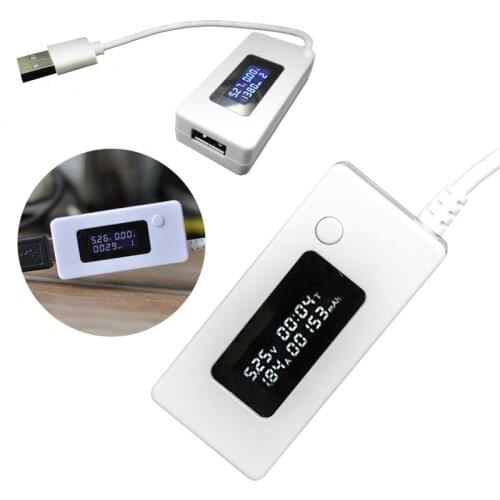 Professional USB Charger Battery Capacity Voltage Current Tester Meter Tester for Smartphone Mobile Power Bank Battery Detector