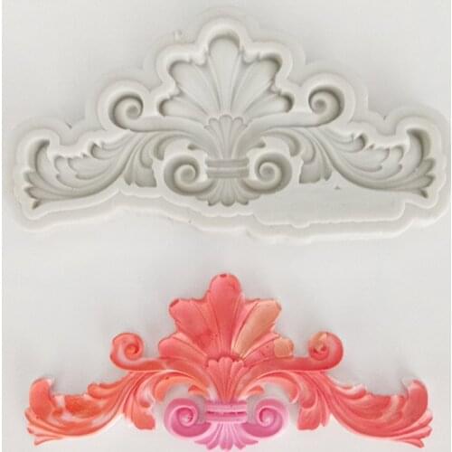 Minsunbak European-style Embossed Lace Embossed Silicone Mold DIY Fondant Cake Decoration Tools Chocolate Baking Tray