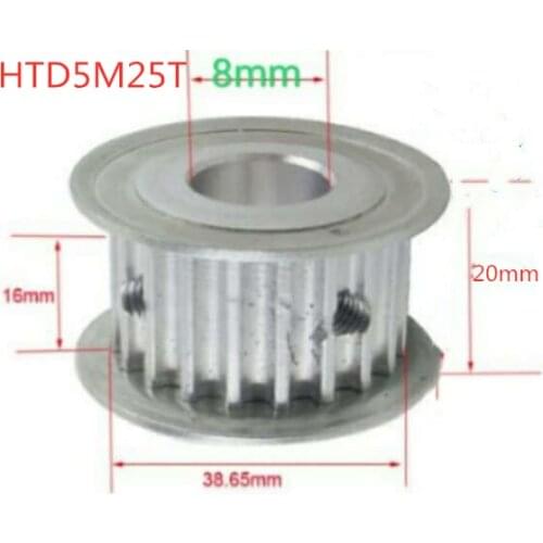 HTD 5M 25teeth pulley timing pulley bore 8mm-25mm 5M25T Timing Belt Synchronous wheel Pulley width 16mm