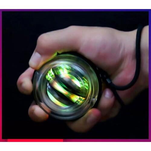 LED Wrist Trainer Ball Gyro Powerball Arm Exerciser Strengthener Muscle Relax Adult EDC Anti Stress Anxiety and Dyspnea Toy