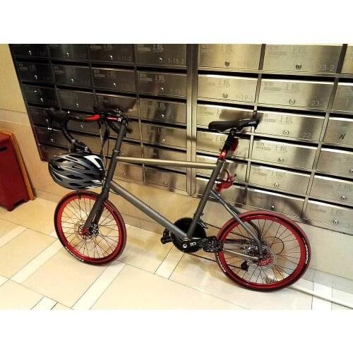 Titanium velo bike frame 20er wheel titanium minivelo bike frame weldless