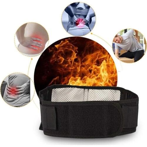 Tourmaline Waist Brace Support Belt Self Heating Lower Back Support Magnetic Therapy Lumbar Waist Bandage Back Waist Belt Postur