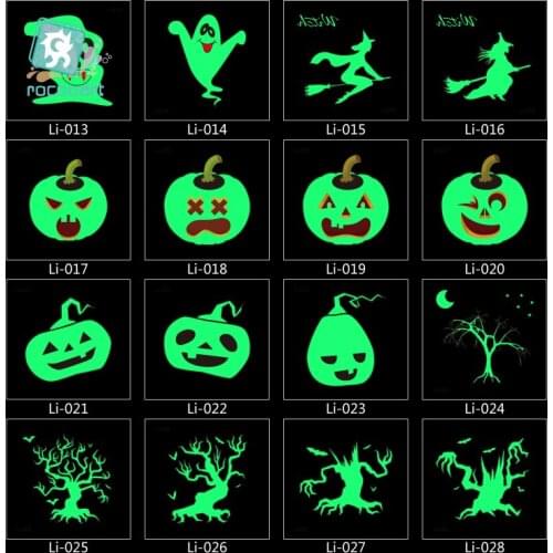 Small Glow in the dark Temporary Fake Flash Tattoo Stickers Luminous Body Art Tatoo For Halloween Day Fluorescent Taty