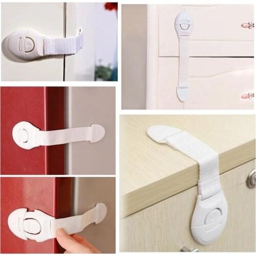10pcs Child Safety Cabinet Lock Baby Proof Security Protector Drawer Door Cabinet Lock Plastic Protection Kids Safety Door Lock
