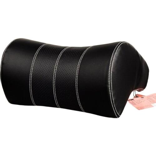 Auto Headrest Neck Pillow Head Neck leather Protect Support soft Memory Foam Height Of person less than 175 cm/69 inch/5.7ft New