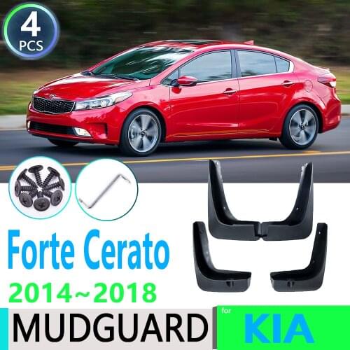 For KIA Forte Cerato K3 2014 2015 2016 2017 2018 4PCS Front Rear Car Fender Mudguard Mud Flaps Guard Splash Flap Car Accessories
