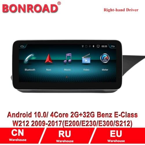Android10.0 Car GPS Navigation Multimedia Player for for Benz E Class Coupe W207 A207 C207 12.5inch 2009-2016 right hand drive