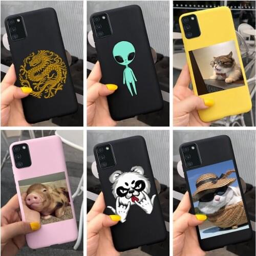 For Samsung Galaxy A02S Case 2020 Cool Black Matte Back Cover For Samsung A02S A025F Capas Bumper Fundas GalaxyA02S A 02S Fundas