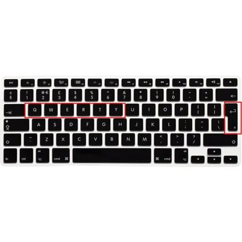 Euro English Silicone Keyboard Skin Cover Shield For Macbook Pro 17" A1297 MD318 MC725 MC024 MB604 MC226 MC024 MC725 MD311