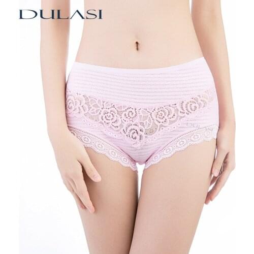 Cotton Menstrual Underwear Leakproof Mid Rise Women Sexy Lace Period Pants Seamless Briefs Physiological Panties Dropshipping