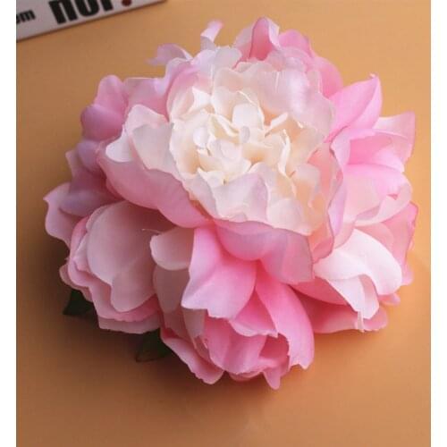 10pcs/lot Artificial Large Peony Flower Head DIY Silk Flower Wall Wedding Background Home Decoration Accessories Fake Peony