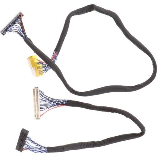 LVDS Cable FIX-30P-S6 30pin Double 2 Ch 6-bit Dual 6bit LCD Panel Screen Cable Line