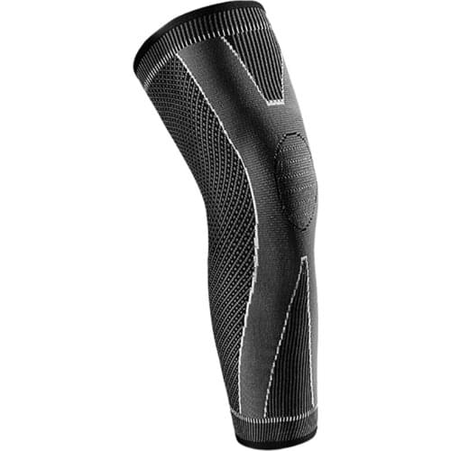 Full Compression Leg Warmer Running Elasticity Long Knee Pads Basketball Volleyball Soft Comfortable Non Slip Silicone Sleeves