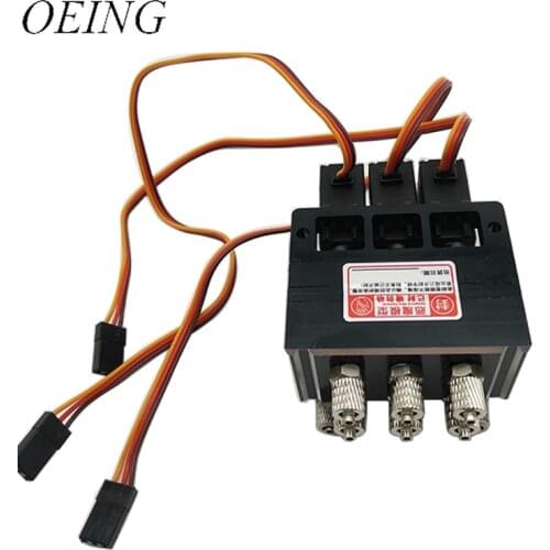 1Pc 2CH/3CH/4CH/7CH Hydraulic Oil Valve Controller With Servo Durable Hydraulic Oil Valve For 1/12 RC Excavator Bulldozer Parts