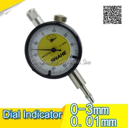 Free Shipping 0.01mm High accuracy mini Metric dial Indicator IV magnetic tool holders dial gauge 0-3mm