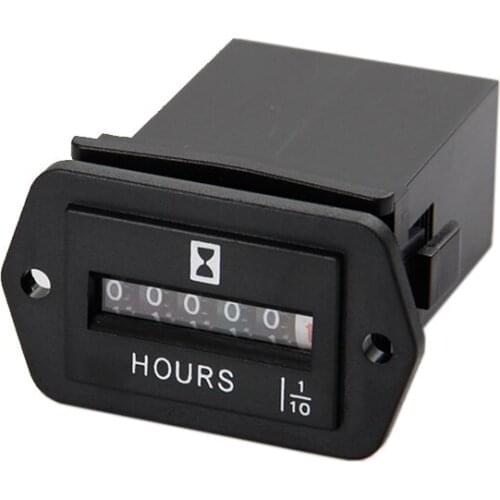 Mechanical Hour Meter for Gasoline engine Diesel Generators, Electronic motors. Non-resettable RL-HM002