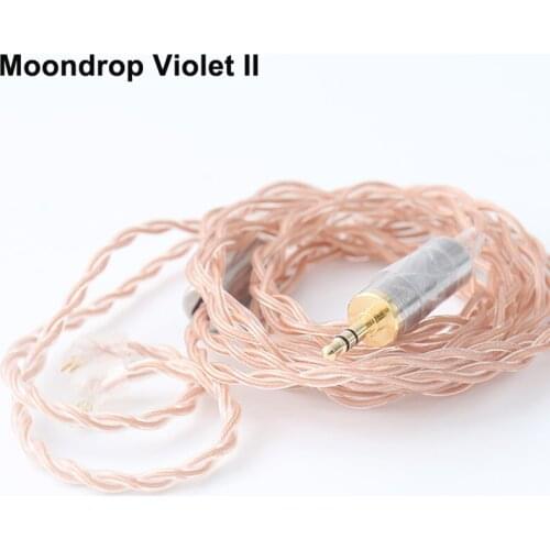 Moondrop Violet II 6N OCC 0.78mm plug 3.5mm Single End/2.5mm Balance/4.4mm Balance Plug earphone Upgrade cable
