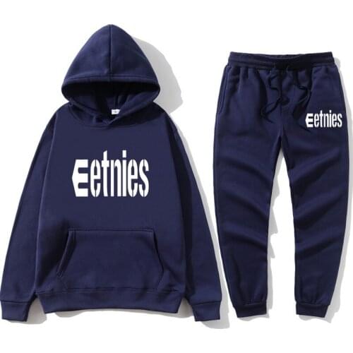 2021 New Fashion Brand Mens Sportswear Autumn Casual Mens Hoodie + Sports Pants Two-piece Hooded Sports Suit Ladies Suit