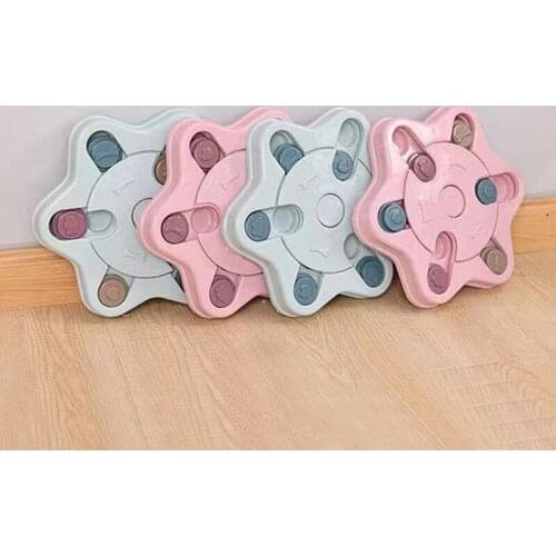 New Pet Food Slow Feeding Disc Anti-choking Star-shaped Feeder Pet Interactive Puzzle Toy