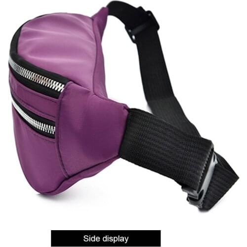 Men Women Casual Outdoor Sports Waist Bag Multi Pockets Oxford Cloth Large Capacity Adjustable Strap Fanny Pack Travel Solid