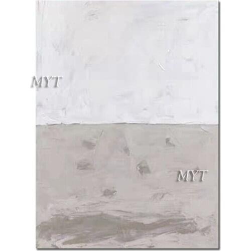 Simple Abstract Gray Design Canvas Oil Painting 100% Hand Painted Modern Bedroom Decoration Pieces Wall Art Unframed Artwork
