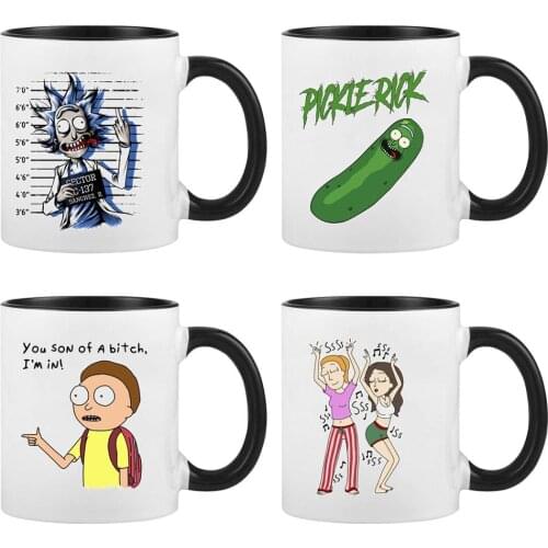 Dropshipping 1Pcs 350ml New Ceramic Mugs Coffee Milk Cups Gift for Children Friends