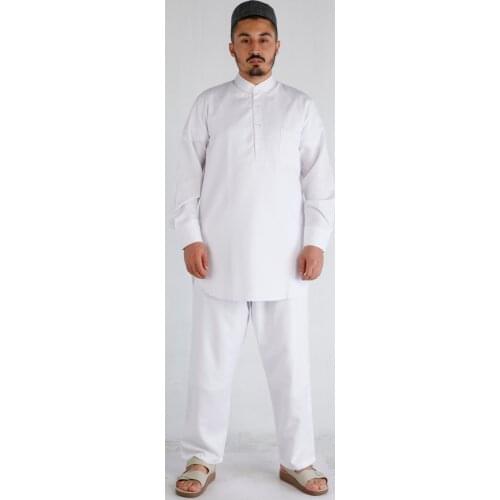 İslamic Shirt and Pants Afgan Style Mens İslamic Wear Afgani Pakistan Model long shirt