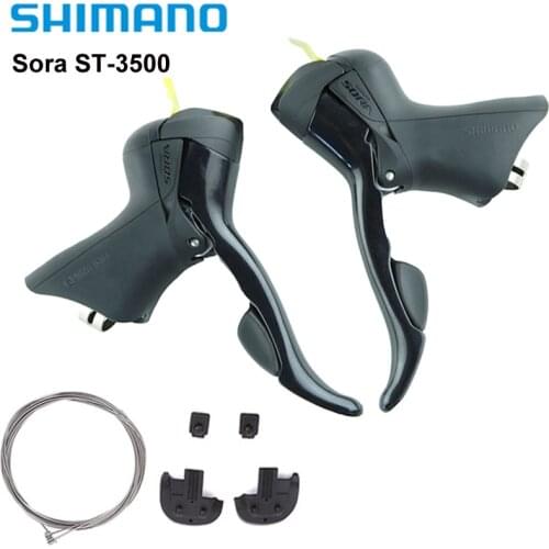 Shimano SORA ST-3500 Shift Brake Lever 2x9 Speed Left / Right / Pair 3500 Shifters Levers w/ Original Shift Cables