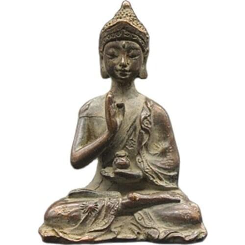 Collection of antique Buddha ornaments Buddha ornaments Buddha Hall for family collection