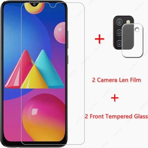 2PCS For Samsung Galaxy M02s Tempered Glass for Samsung Galaxy M02s Glass Film Screen Protector M02 M12 M51 A72 A52 A32 A12 A02s