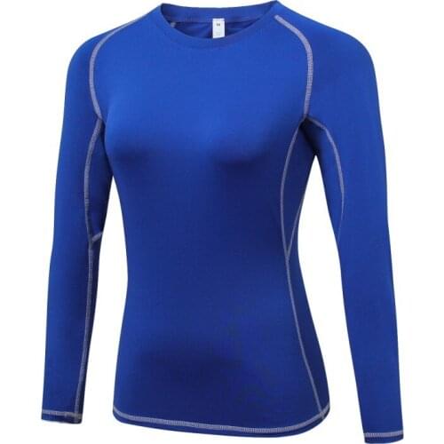 Women Autumn Long Sleeve Base Layer Clothing Quick Dry Shirt Factory Price Casual Full Winter Casual Compression Tops