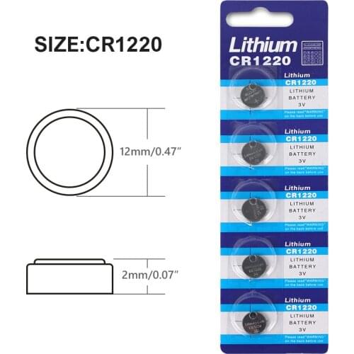 10PCS CR1220 40mAh Lithium Button Battery 3V LM1220 DL1220 BR1220 Coin Cell Batteries For Watch Electronic Toy Remote Control