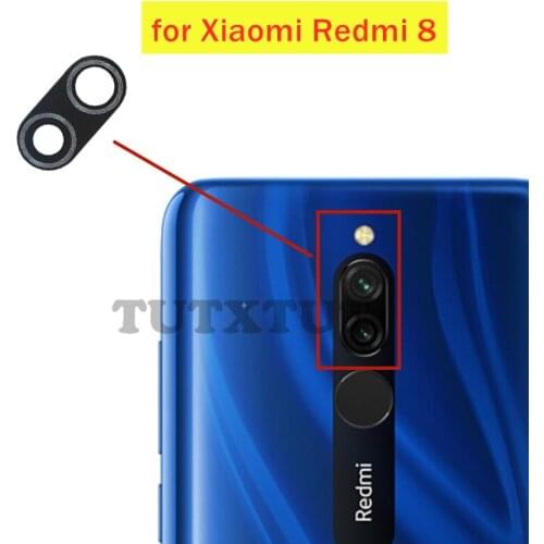 2pcs for Xiaomi Redmi 8 Back Camera Glass Lens Main Rear Camera Lens with Glue for Xiaomi Redmi 8 Repair Spare Parts