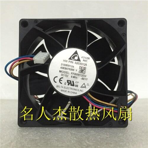 Delta Electronics FFB0812EH BE1T Server Cooling Fan DC 12V 0.80A 80x80x25mm 4-wire