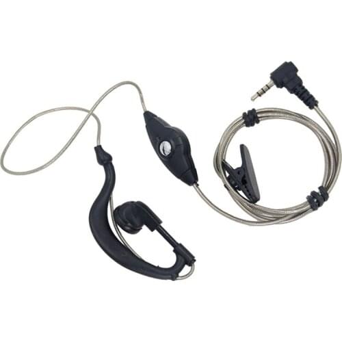 5PCS 3.5MM 1PIN Aluminum Foil Earphone for YAESU Vertex 2R 3R FT60R FT50R VX160 VX168 VX180 VX1R etc walkie talkie