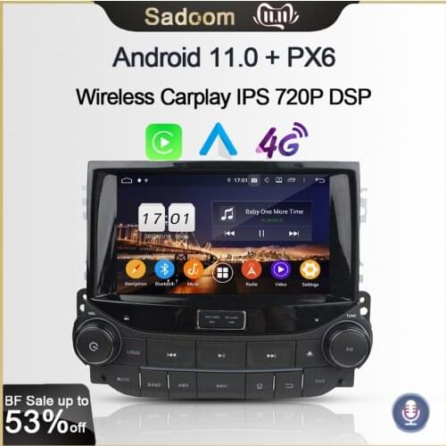 720P PX6 DSP 8" Android 10.0 8 Core 64GB 4GB RAM Car DVD Player 4G car radio RDS autoradio map For Chevrolet Malibu 2013-2015