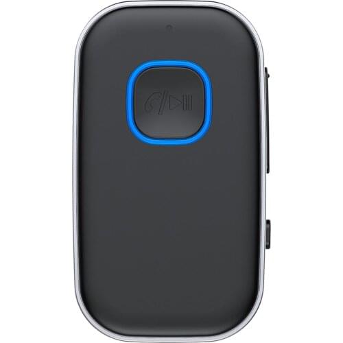 Vehicle 5.0 Aux Adapter Bluetooth Receiver 16H Battery Life for Home Stereo