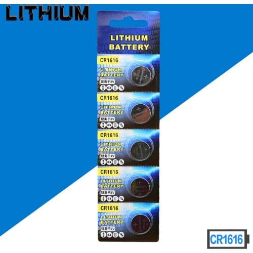 Free shipping 50pcs/lot CR1616 3V Lithium Battery DL1616 ECR1616 CR 1616 Button Cell Batteries High quality