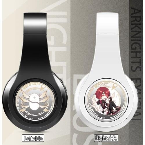 Wireless Silent Disco Headphone Anime Arknights Exusiai Stereo Bluetooth Headphone for Playing Games Sport Earphone with Mic
