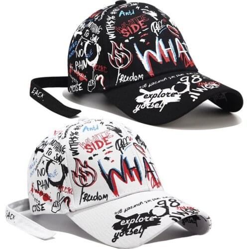 Fashion Graffiti Letters Pictures Branch Baseball Cap women men Woolen hat sun hat outdoor sports leisure caps