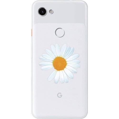 For Blackberry KEYone Case Rose Daisy Flower Phone Case Transparent Soft Silicone Cover Cartoon Coque