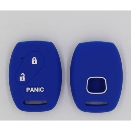 2PC * 2 Buttons Silicone Car Key Case for Honda Fit Shuttle Gp8 HR-V Vezel Jade Crosstour Cover Keyless Shell Skin Holder